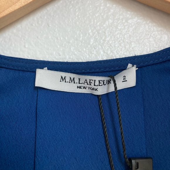 M.M. Lafleur The Gosia Dress in Soft Wave Azurite - Picture 3 of 11